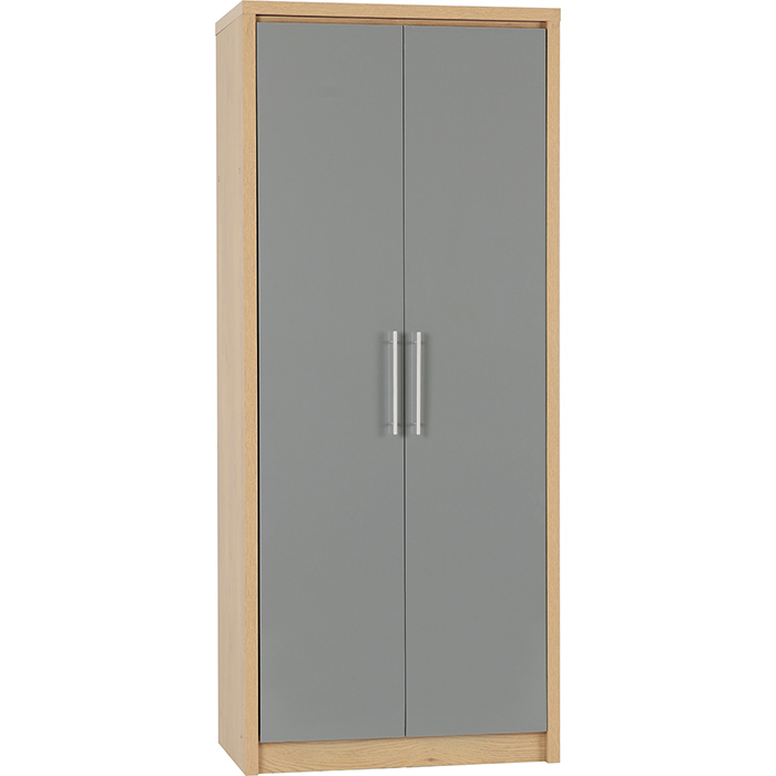 Seville 2 Door Wardrobe In Various Gloss Finishes - Click Image to Close